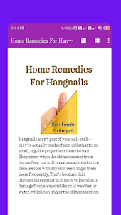 Home Remedies For Hangnails