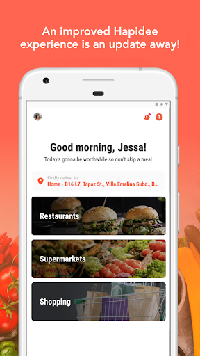 Android application Hapidee (Formerly Hungrily) screenshort