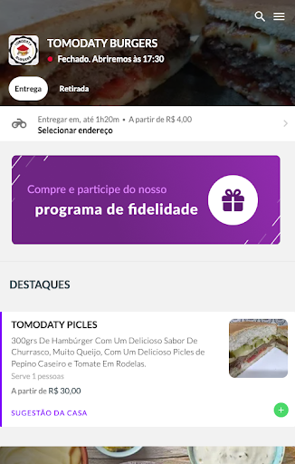 TOMODATY BURGERS Screen 3