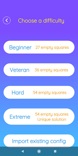 Classic Sudoku Screen 2