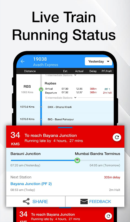 Indian Railway Timetable Live - 1.132 - (Android)
