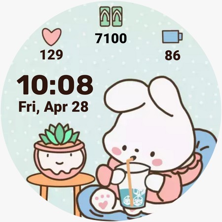 Android application Kawaii Bunny Animated screenshort