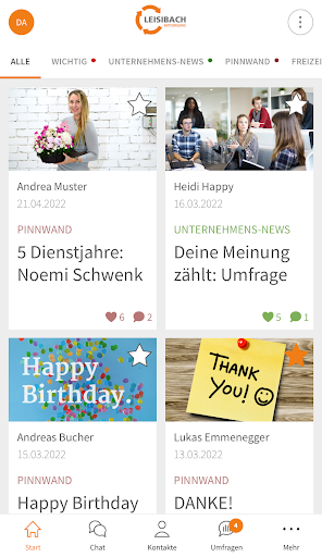 Android application Leisibach Team screenshort