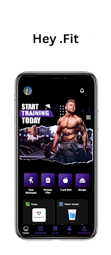 Android application Hey.Fit screenshort