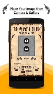 Wanted Poster Maker Capture d'écran