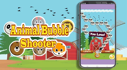Animal Bubble Shooter Pro 2023