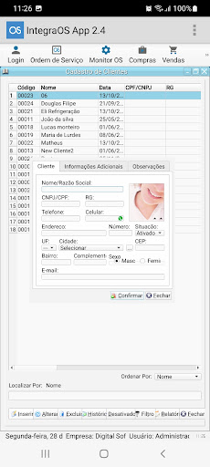 IntegraOS App 2.4.1 Screen 2