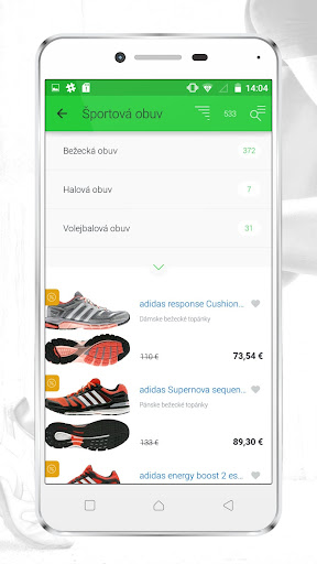 Android application Sanasport: všetko pre šport screenshort