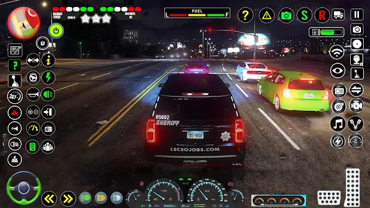 شرطة سيارة القيادة سيارة ألعاب
