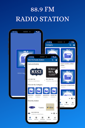 Android application 88.9 FM Radio Station Online screenshort