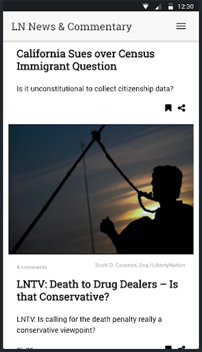 Android application LibertyNation.com Conservative screenshort