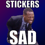 Cover Image of Download Sticker Sad Memes y frases.  APK
