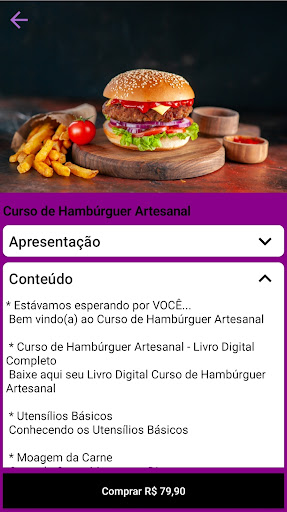 Android application Casa dos Cursos screenshort
