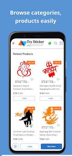 Try Sticker: Stickers Shopping Screen 2
