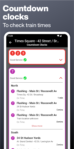 Screenshot of New York Subway – MTA Map NYC