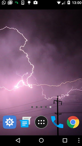 thunderstorm wallpaper Screen 2