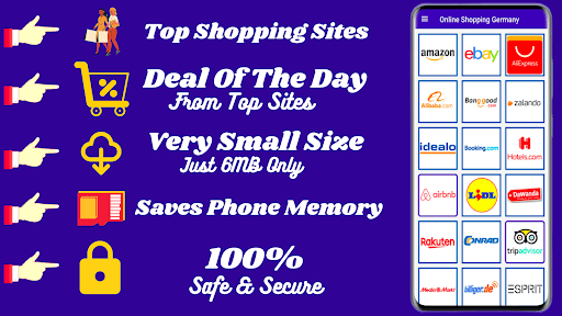 Android application Online Germany Shopping App screenshort