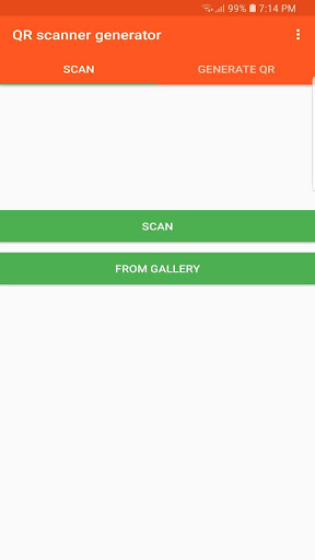 Android application QR Scanner Generator screenshort