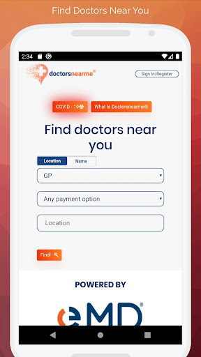 Android application doctorsnearme - Doctors Near M screenshort