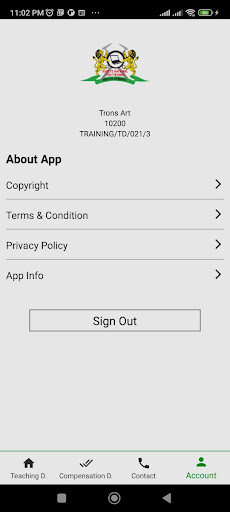 Android application Kabete N.P - Teaching Diary screenshort