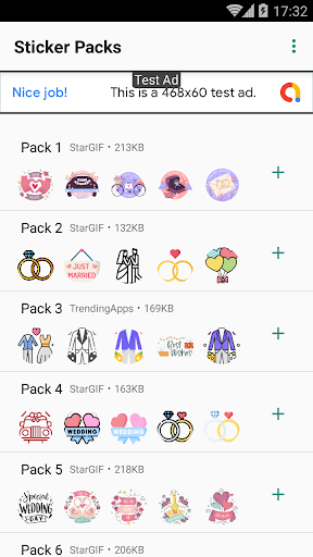 happy wedding Stickers Wastick Screen 2