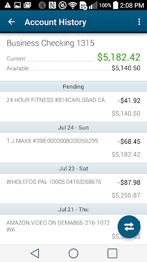 Bay Federal Credit Union Screen 2