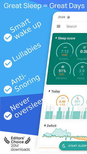 Sleep as Android Unlock screen 1