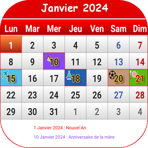 Sénégal Calendrier 2024  Icon
