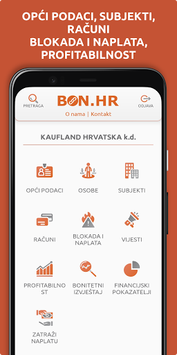 Android application BON.hr screenshort