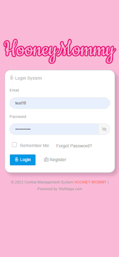 Android application Hooney Mommy System screenshort