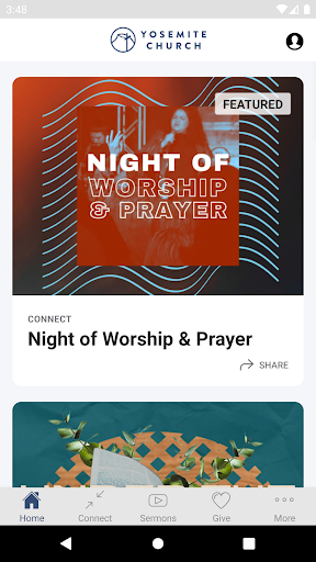 Android application Yosemite Church screenshort