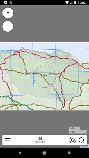 Exmoor Outdoor Offline Map Screen 2