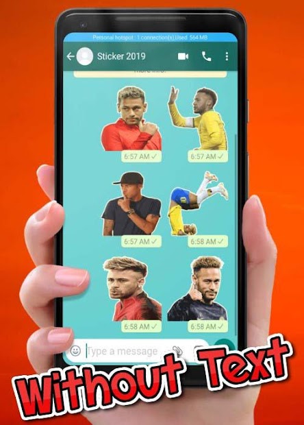 Captura 3 Neymar Sticker 2019 android