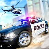 US Police Car driving Chase 3D icon