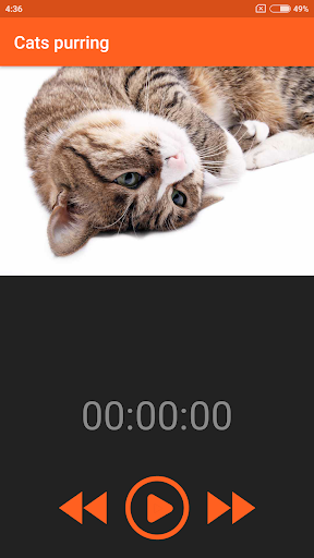 Android application Cats purring screenshort