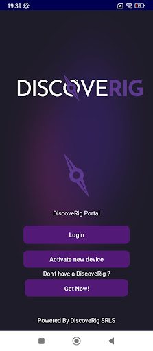 Android application DiscoveRig screenshort