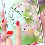 Cover Image of Descargar Flower Clock Live Wallpaper 2019: reloj de lujo 3D  APK