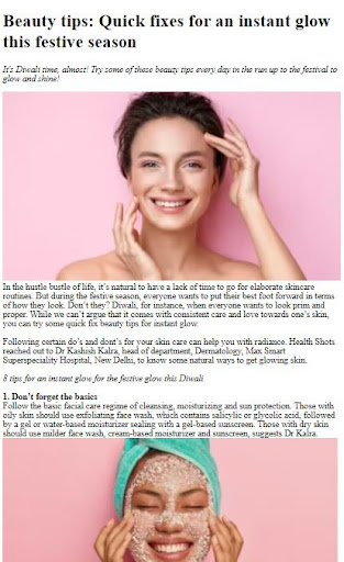 Quick Beauty Tips Screen 2