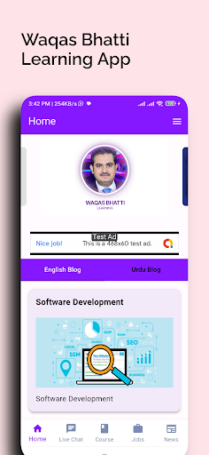 Waqas Bhatti Learning App Screen 3