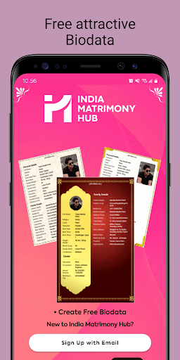 India MatrimonyHub App-Biodata Screen 2