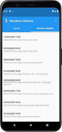 Sou Mecânico Delivery Screen 3