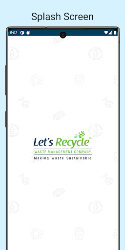 Android application Lets Recycle screenshort