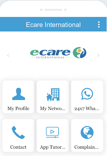 Android application Ecare International screenshort