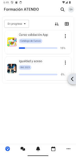 Android application Atendo screenshort