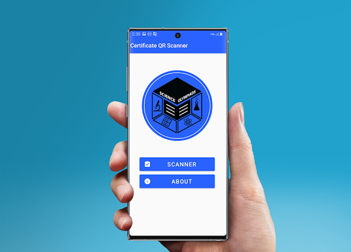Android application Certificate QR Scanner screenshort