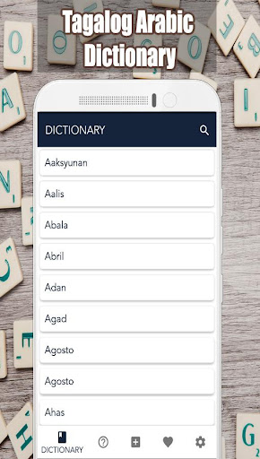 Android application Tagalog Arabic Dictionary screenshort