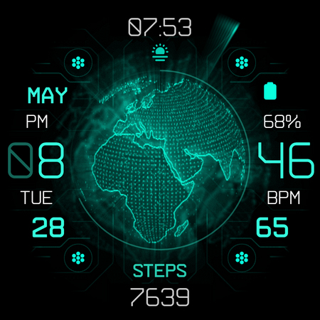 Earth HUD - animated health screenshot 8
