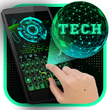 Green 3D Holographic Technology Earth Keyboard icon