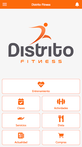 Android application Distrito Fitness screenshort