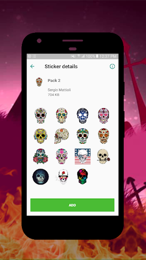 Skull Stickers For WhatsApp Screen 3